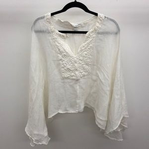 Jens Pirate Booty white gauze top